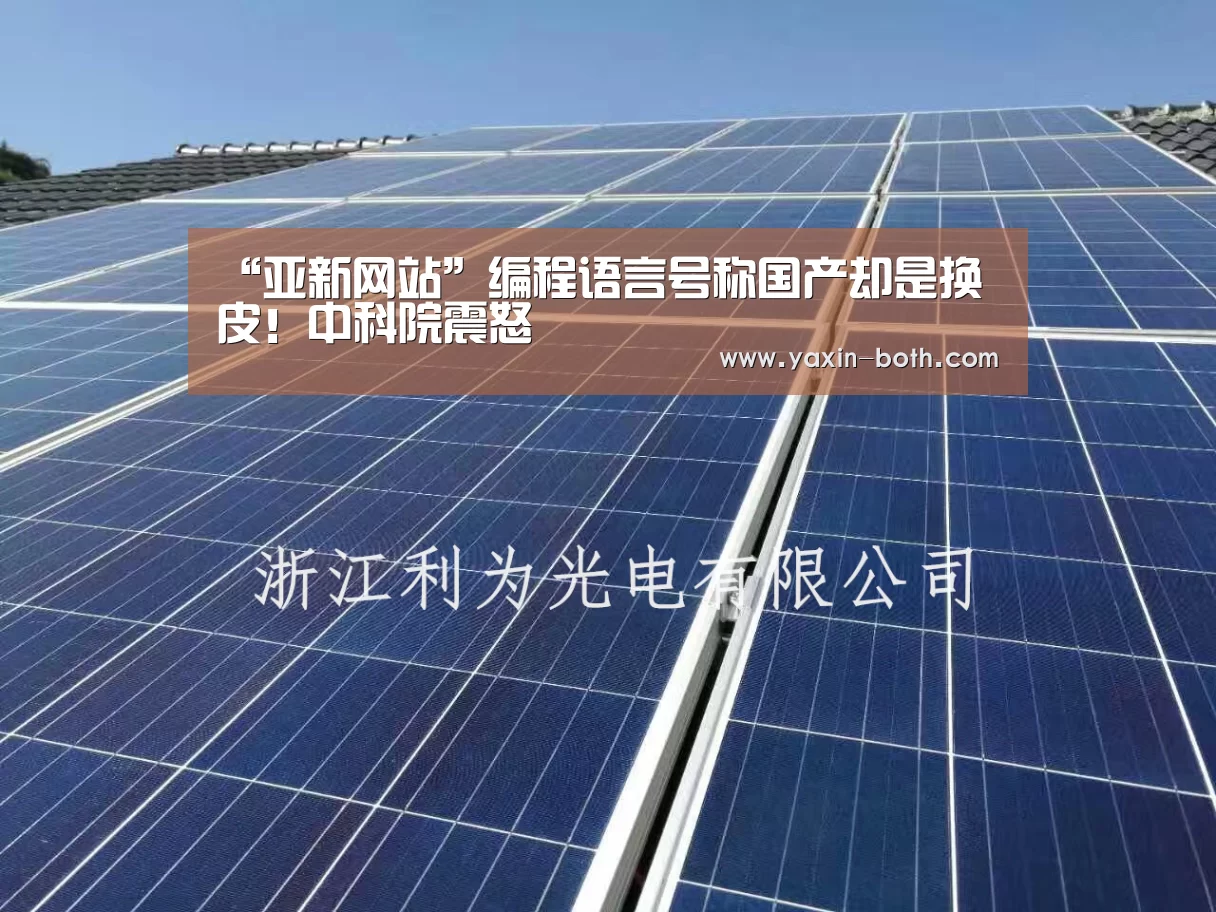 “亚新网站”编程语言号称国产却是换皮!中科院震怒(图4) 亚新官网